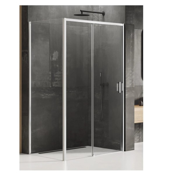 New Trendy Prime kabina prostokątna lewa chrom 100x80