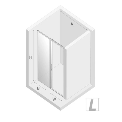 New Trendy Drzwi wnękowe Prime black 140/200 lewe