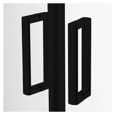 New Trendy Suvia kabina kwadratowa black z brodzikiem Maro 80x80x201