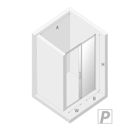 New Trendy Prime Drzwi 150x200cm prawe