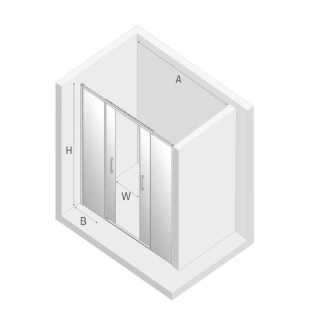 New Trendy Drzwi Prime black 170x200cm