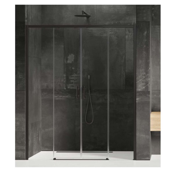 New Trendy Prime drzwi wnękowe przesuwne black 140x200