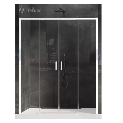 New Trendy Prime drzwi wnękowe podwójne white 160x200