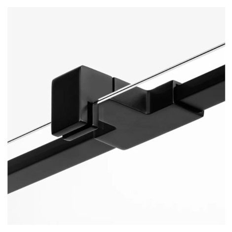 New Trendy Avexa ścianka prysznicowa walk-in black 120x200