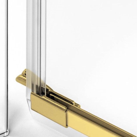 New Trendy Avexa kabina prostokątna 900x800x2000 mm gold brushed