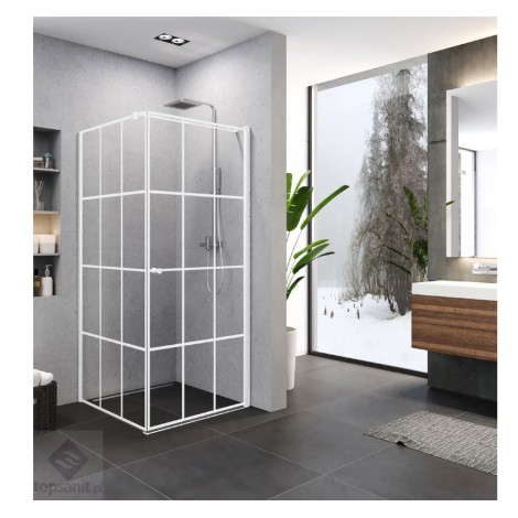New Trendy Superia kabina prostokątna white prawa 80x90x195