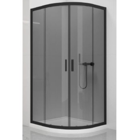 New Trendy New Varia kabina półokrągła black 90x90x190