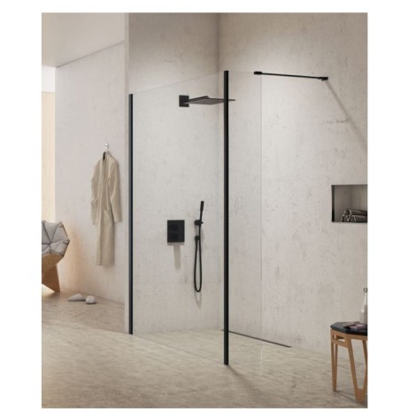 New Trendy Modus ścianka prysznicowa walk-in black 110/200