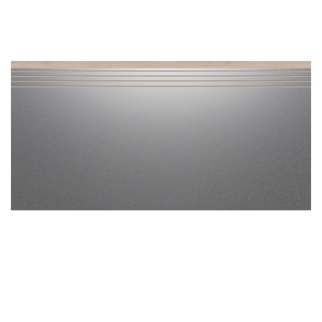 Cerrad Cambia grafit lappato stopnica nacinana płytka gresowa 59,7x29,7x8