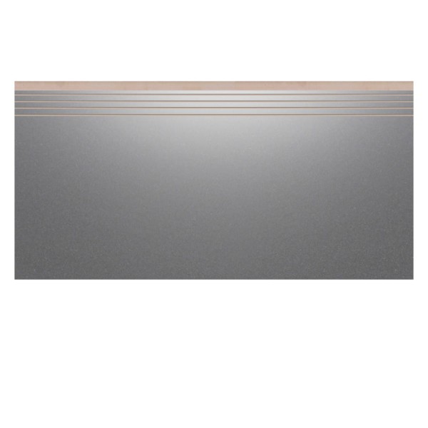 Cerrad Cambia grafit lappato stopnica nacinana płytka gresowa 59,7x29,7x8