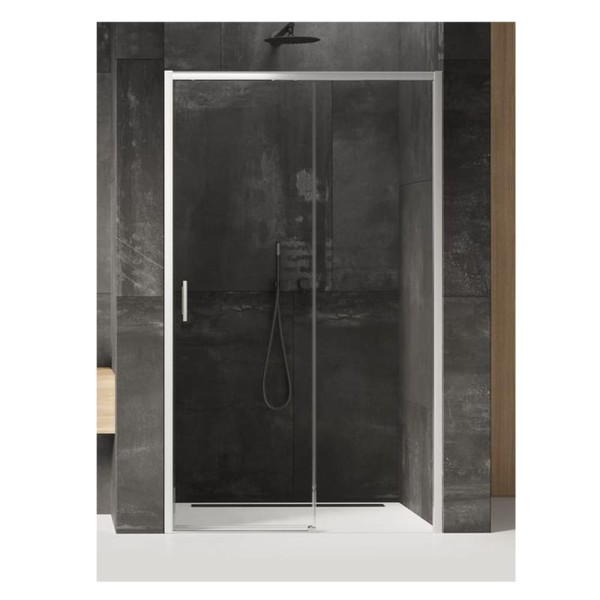 New Trendy Prime drzwi wnękowe prawe chrom 160x200