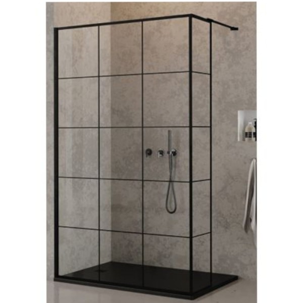 New Trendy New Modus ścianka walk-in 1200x2000 mm black