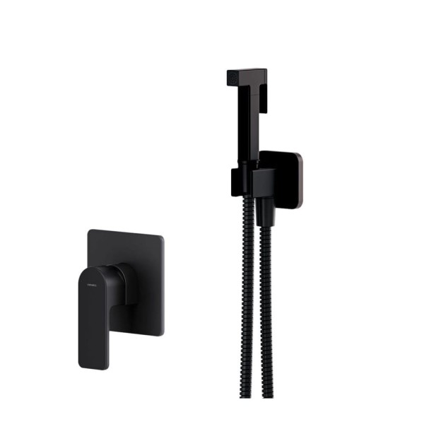 Omnires  Baretti system bidetowy podtynkowy czarny mat