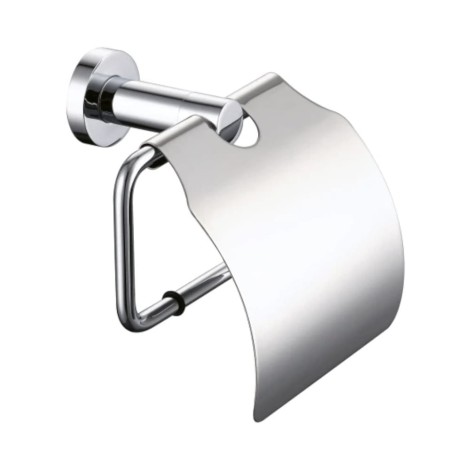 Omnires Modern Projekt uchwyt na papier toaletowy z klapką chrom