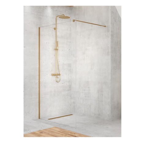 New Trendy Kabina Walk-In Velio Gold Satin 120X200cm