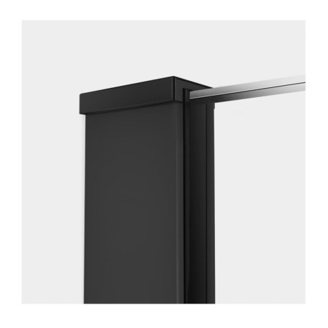 New Trendy Kabina Velio Black Walk-In 100X200cm