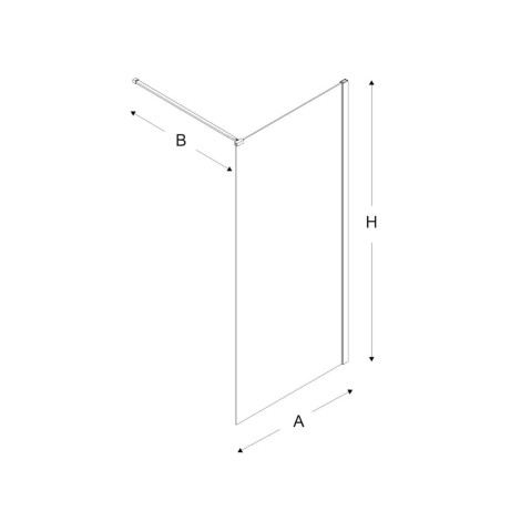 New Trendy Kabina Velio Gold Walk-In 140X200cm