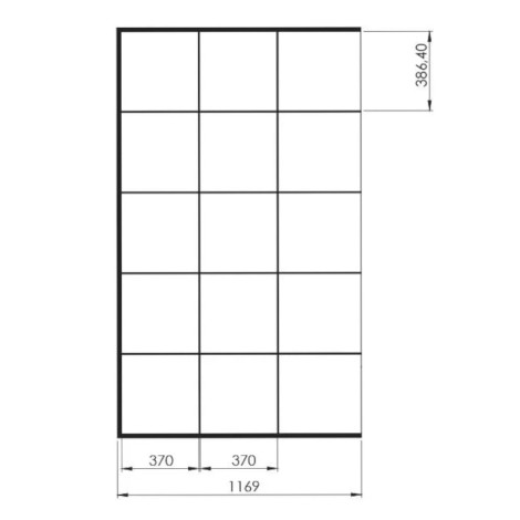New Trendy New Modus kabina walk-in 1200x2000 mm black