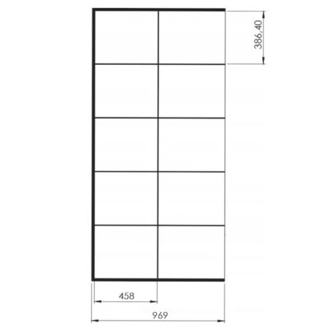 New Trendy New Modus ścianka walk-in 1000x2000 mm black