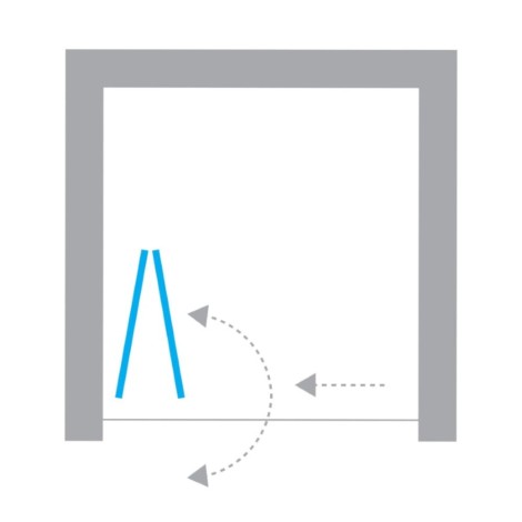 New Trendy New Soleo drzwi wnękowe 900x1950 mm gold brushed