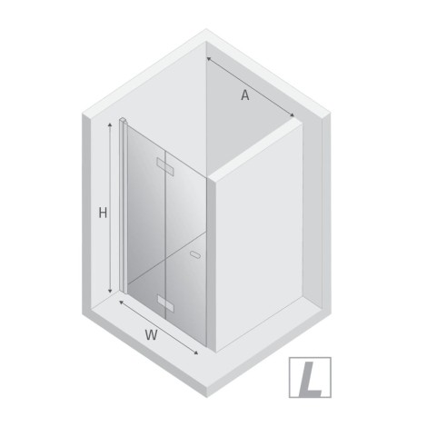 New Trendy New Soleo drzwi wnękowe 900x1950 mm gold brushed