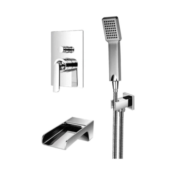 Omnires Cascade system wannowy podtynkowy chrom
