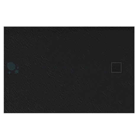 New Trendy Mori brodzik konglomeratowy czarny 140x90x3