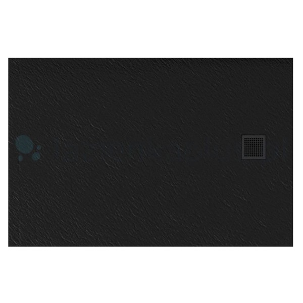 New Trendy Mori brodzik konglomeratowy czarny 140x90x3
