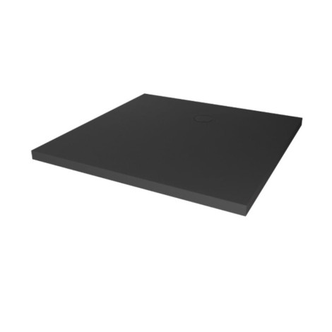 New Trendy Nex brodzik konglomeratowy Antracyt Struktura 90X90X3,5cm