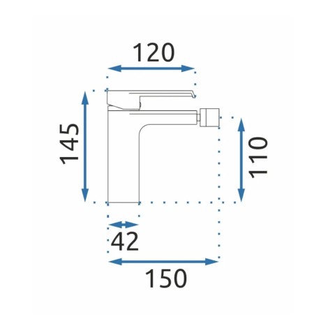 Rea Hass bateria bidetowa czarna
