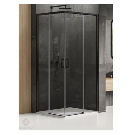 New Trendy Prime kabina kwadratowa black 80x80x200