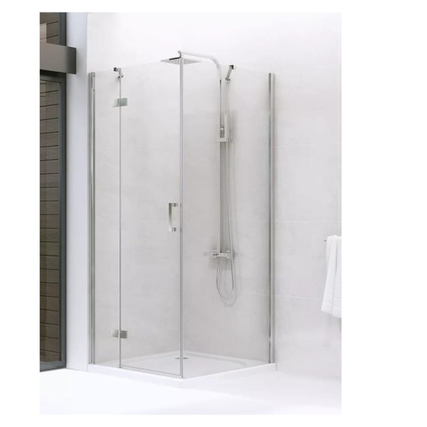 New Trendy New Renoma kabina kwadratowa lewa chrom 80x80x195