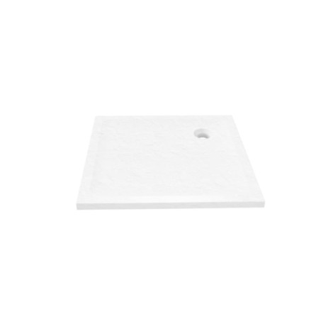 Brodzik Mild Stone Kwadratowy Akrylowy Biały 100X100X4,5 cm
