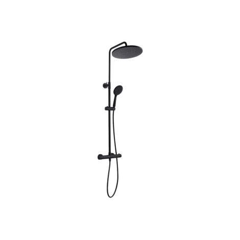 Kuchinox Boro Kalumna natryskowa z baterią termostatyczną czarną dł 758-1150mm