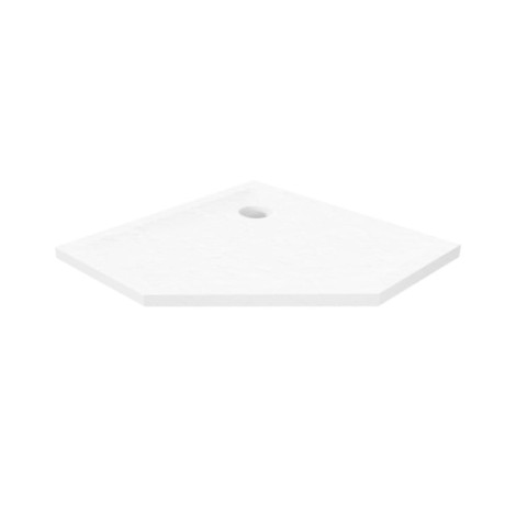 New Trendy Brodzik Mild Stone Akrylowy Pięciokątny80X80X4,5cm