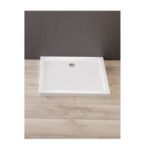 New Trendy Brodzik Akrylowy Prostokątny Cantare Pozadzka 90X90X6cm