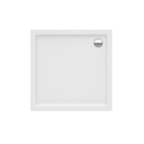 New Trendy Brodzik AkrylowyColumbus kwadratowy na stelażu  80X80X14cm