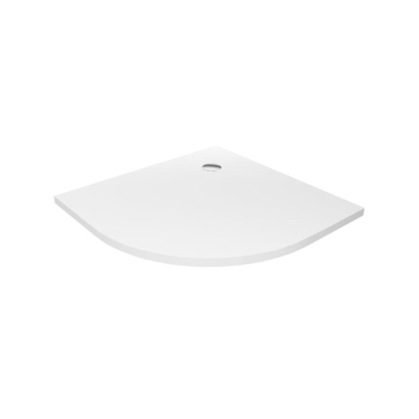 New Trendy Brodzik Nex Półokragły Konglomeratowy 90X90X3,5cm