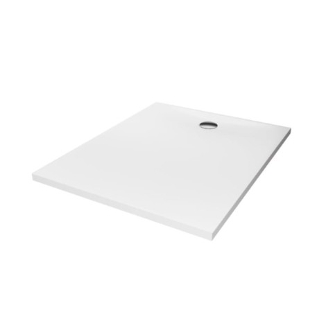 NewTrendy Brodzik Nex Konglomeratowy Biały 140X80X3,5cm
