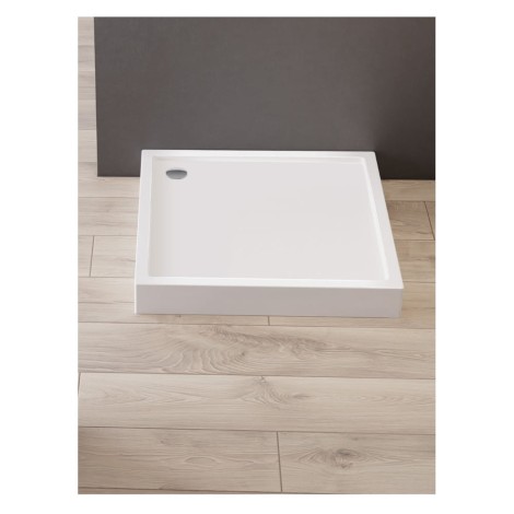 New Trendy Brodzik Akrylowy Columbus Stelaż 90X90X14 cm