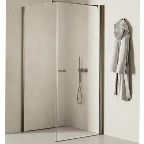 New Trendy New Soleo kabina prostokątna  U 1000x900x1950 mm gunmetal brushed
