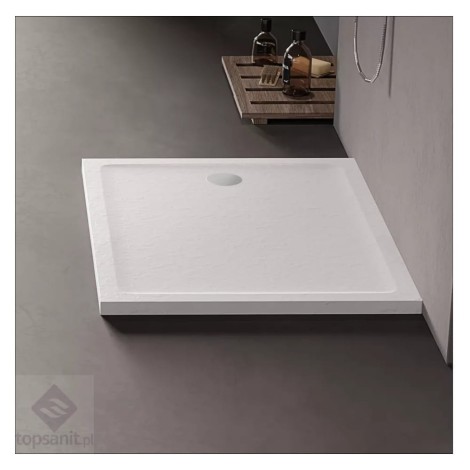 New Trendy Mild Stone brodzik prostokątny akrylowy biały 160x80x4,5