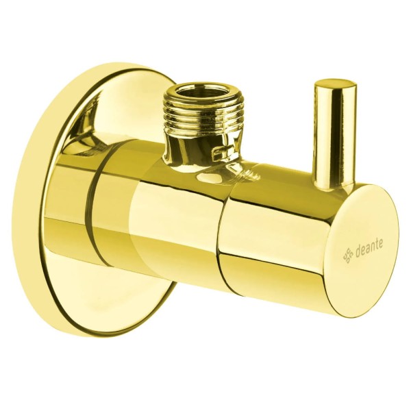Deante zawór kątowy 1/2" - 3/8" złoty
