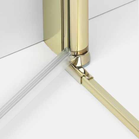 New Trendy New Soleo kabina kwadratowa 900x900x1950 mm light gold