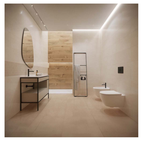 Opoczno Strong Concrete Warm Beige Matowa Płytka Gresowa 59.8 x59.8 cm