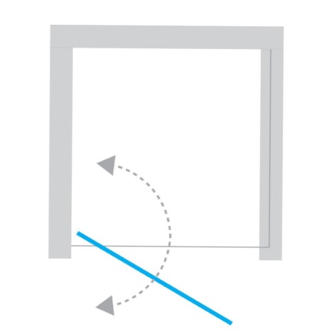 New Trendy New Soleo drzwi wnękowe 900x1950 mm black