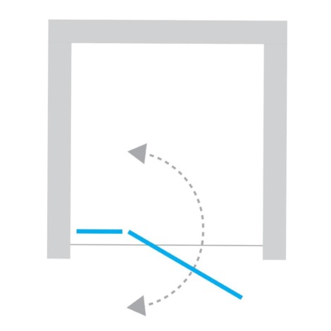 New Trendy New Soleo drzwi wnękowe 1100x1950 mm black