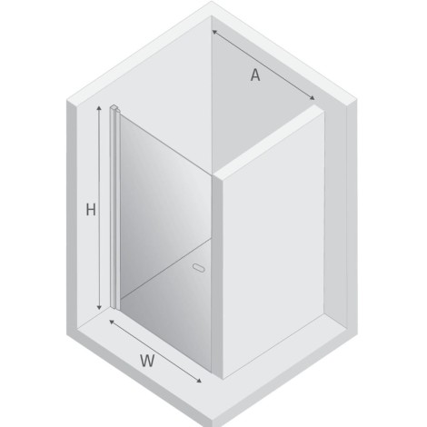 New Trendy New Soleo drzwi wnękowe 900x1950 mm black