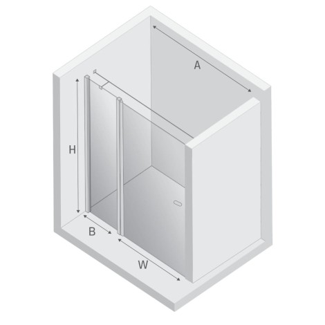 New Trendy New Soleo drzwi wnękowe 1100x1950 mm black