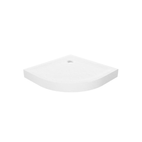 New Trendy Brodzik Mild Stone Akrylowy Półokragły R55X90X90X11.5cm